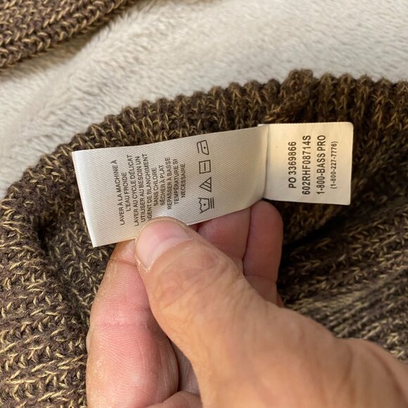 Redhead Mens Henley Sweater XL Cotton/Acrylic Blend Brown Textured Knit - Picture 7 of 12